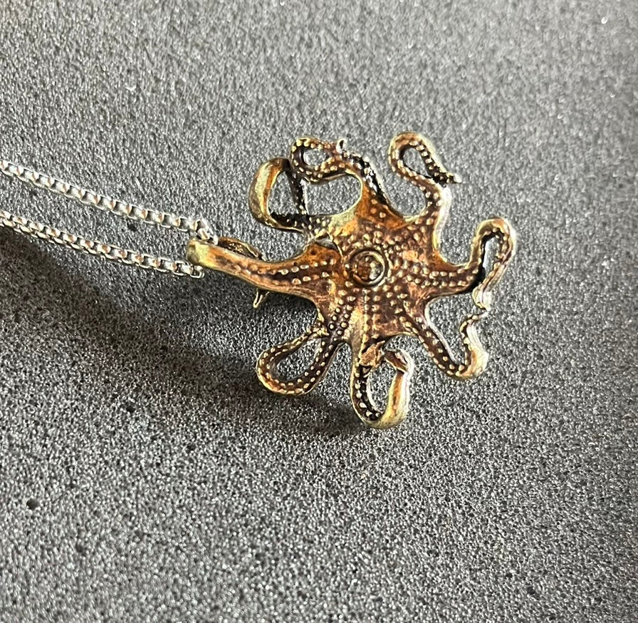 OCTAV3 Treasure’s Octopus Pendant Necklace