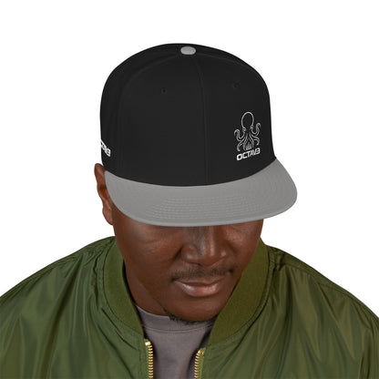 OCTAV3 Octopus Embroidery Snap Back Hat