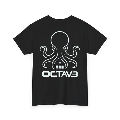 OCTAV3 Octopus Tee. Minimal Black Streetwear Graphic Shirt