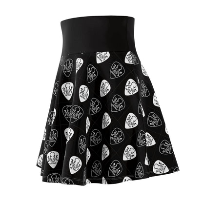 OCTAV3 Skater Skirt Black & White Octopus Picks
