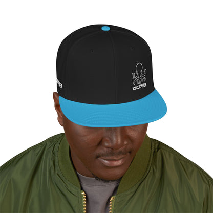 OCTAV3 Octopus Embroidery Snap Back Hat