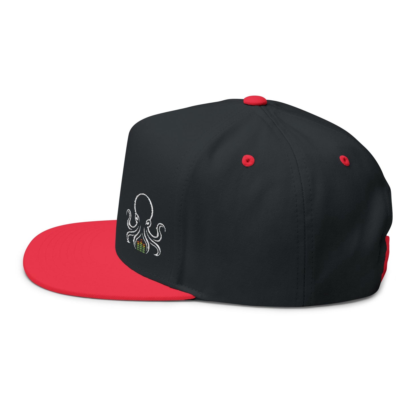 OCTAV3 Embroidered Flat Bill Snapback Hat