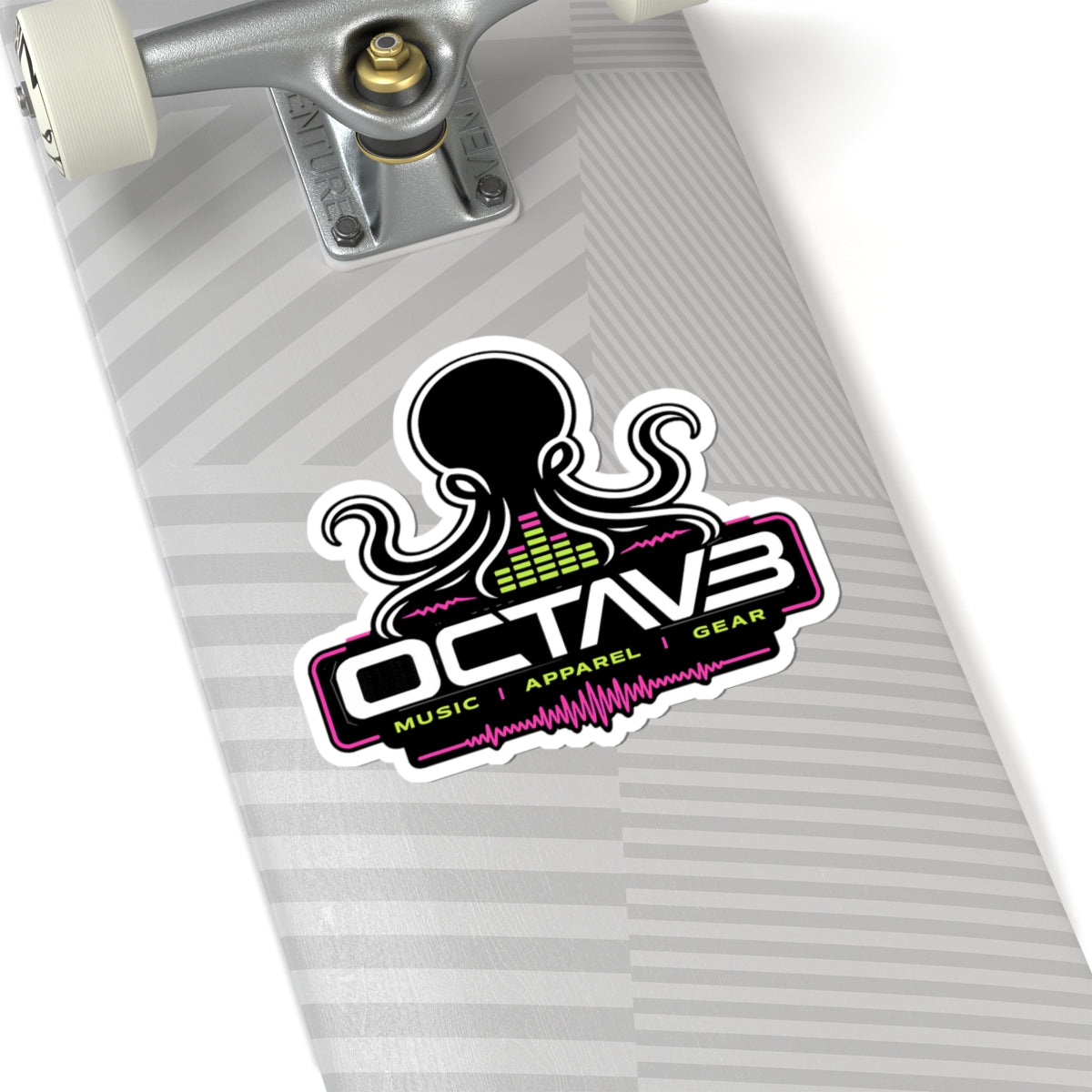 Octav3 Music Gear Vinyl Sticker — Octopus Logo Kiss-Cut Sticker