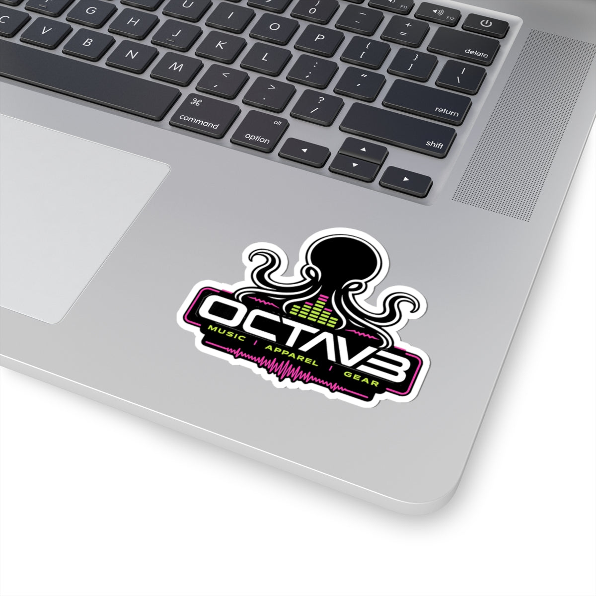 Octav3 Music Gear Vinyl Sticker — Octopus Logo Kiss-Cut Sticker