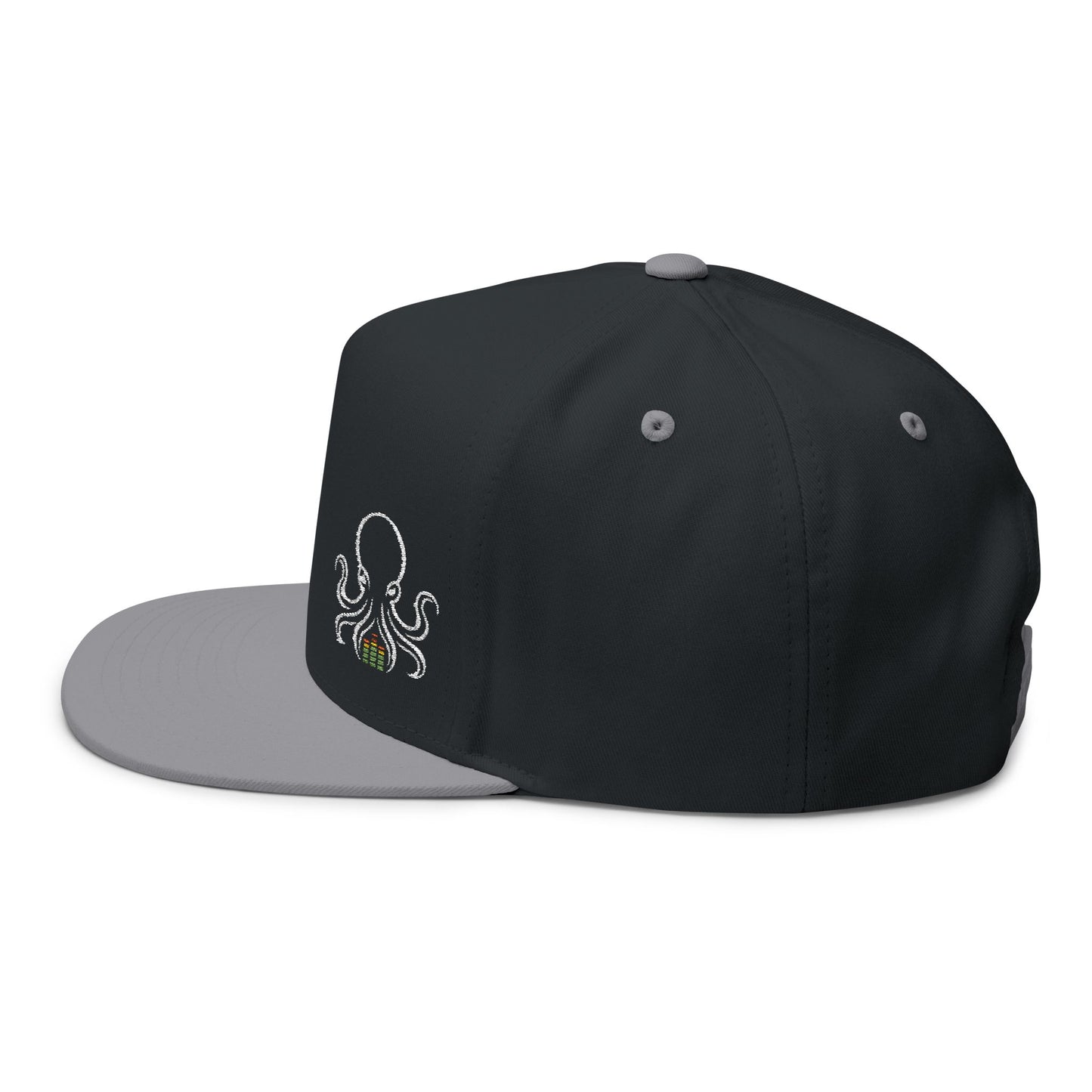 OCTAV3 Embroidered Flat Bill Snapback Hat