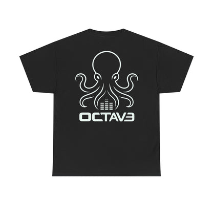 OCTAV3 Octopus Tee. Minimal Black Streetwear Graphic Shirt