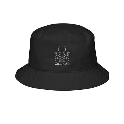 OCTAV3 Octopus Logo Bucket Hat | Embroidered Octopus Bucket Hat