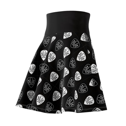 OCTAV3 Skater Skirt Black & White Octopus Picks