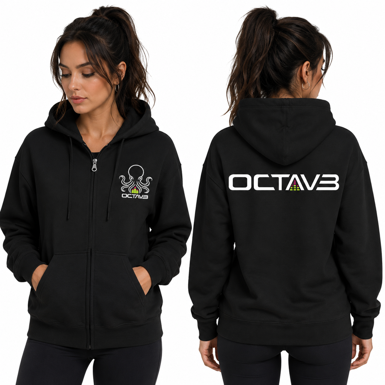 OCTAV3 Full-Zip Hoodie – Music Producer Edition