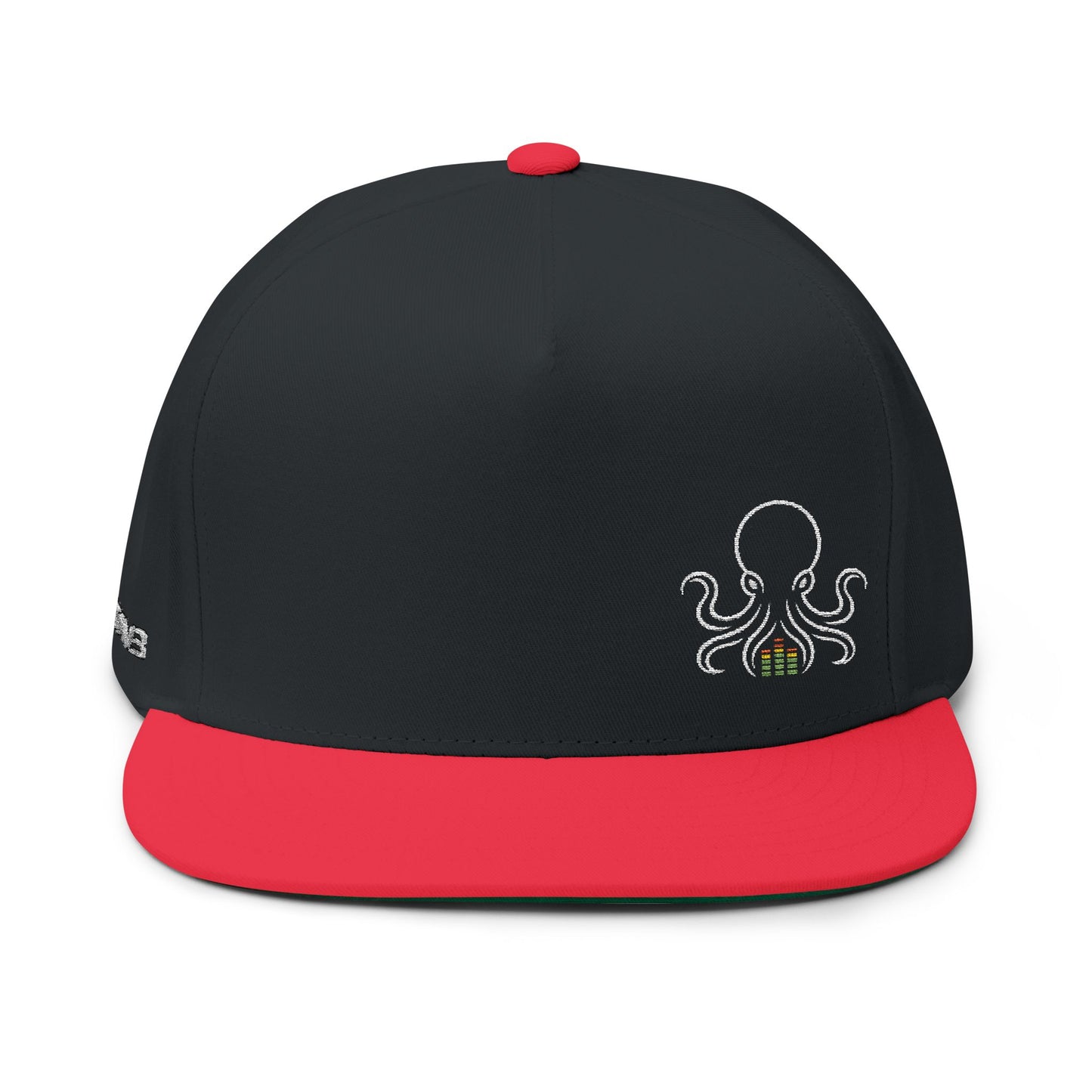 OCTAV3 Embroidered Flat Bill Snapback Hat