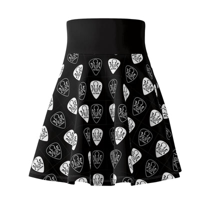 OCTAV3 Skater Skirt Black & White Octopus Picks