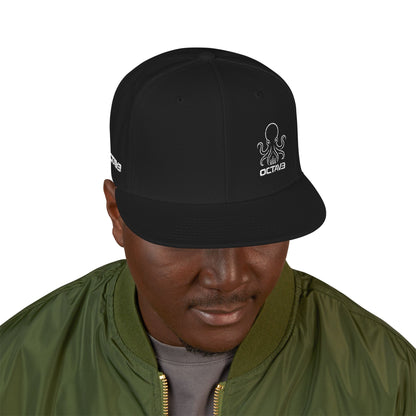 OCTAV3 Octopus Embroidery Snap Back Hat