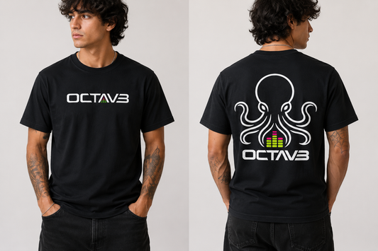 OCTAV3 Signature Octopus Graphic T-Shirt | Premium Music & Festival Tee