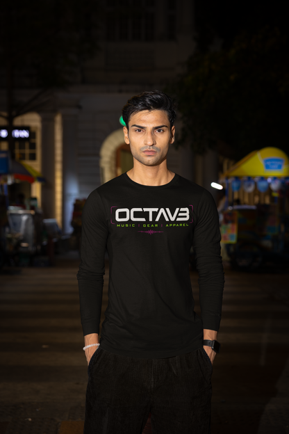 OCTAV3 Black Long Sleeve Shirt