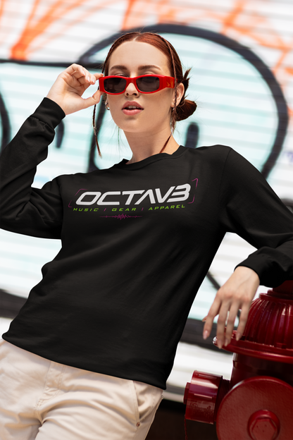 OCTAV3 Black Long Sleeve Shirt