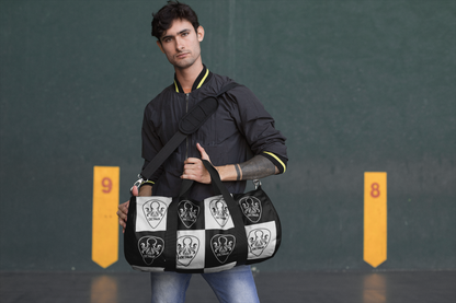OCTAV3 Checkerboard Octopus Duffel Bag | Black White Travel Gym Bag